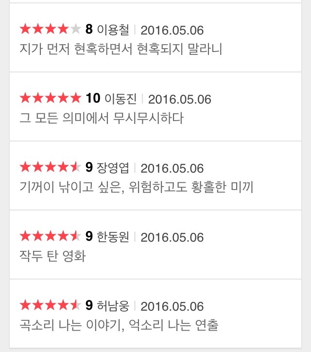 다시 보는 곡성 평론가들 평점 | 인스티즈