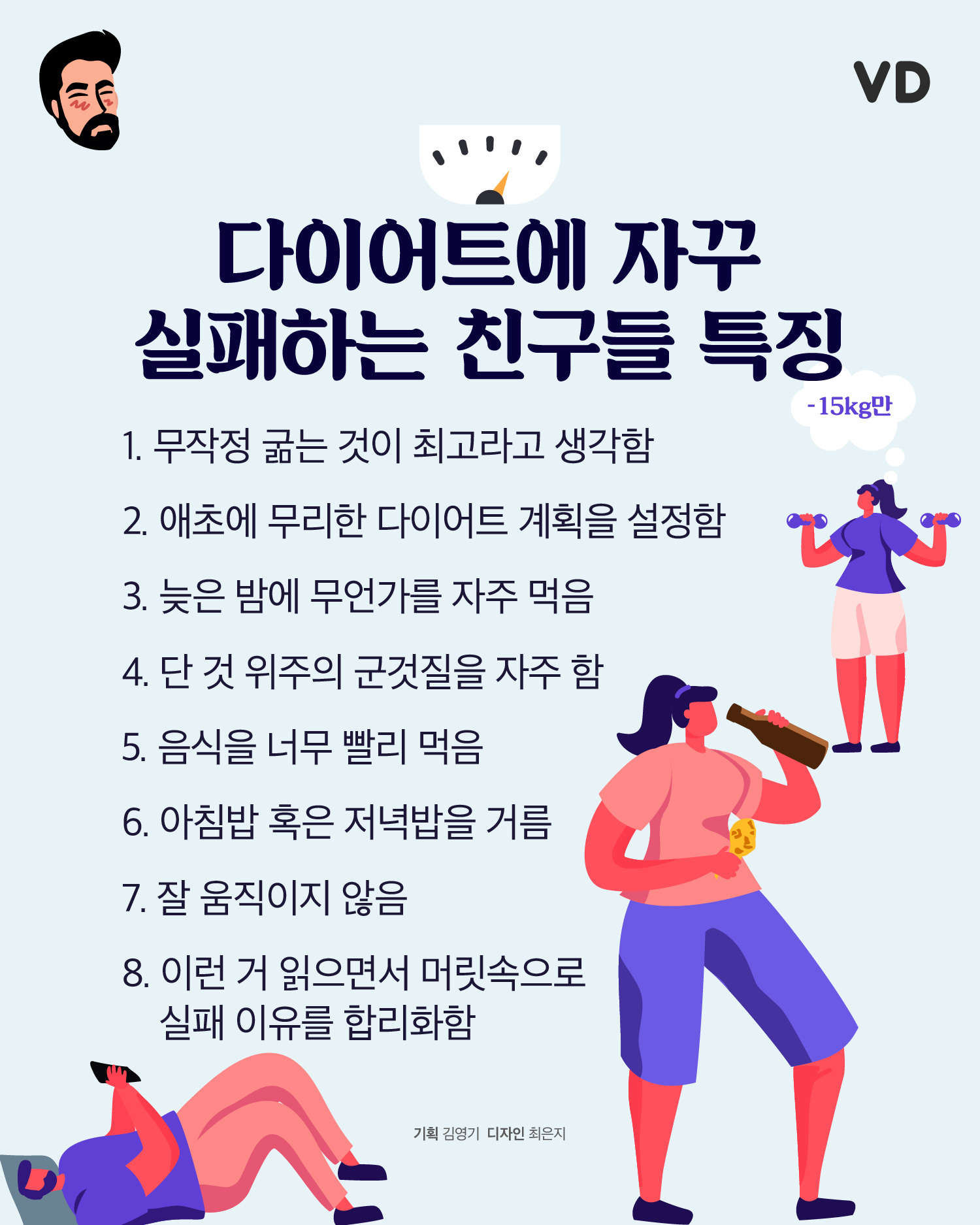다이어트에 자꾸 실패하는 친구들 특징.jpg | 인스티즈