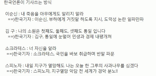 한국 언론이 기사쓰는 방식 | 인스티즈