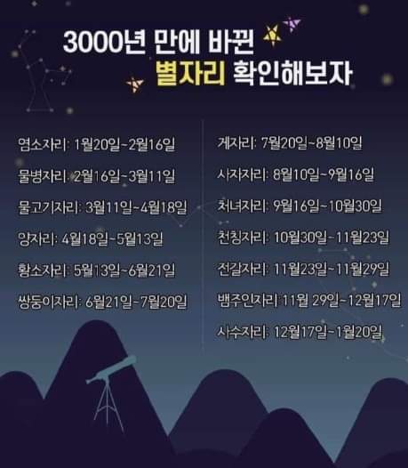 3000년만에 바뀐다는 별자리 | 인스티즈