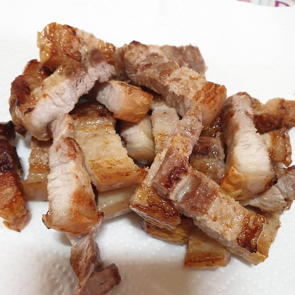 에어프라이어로 구운 삼겹살 비주얼 | 인스티즈