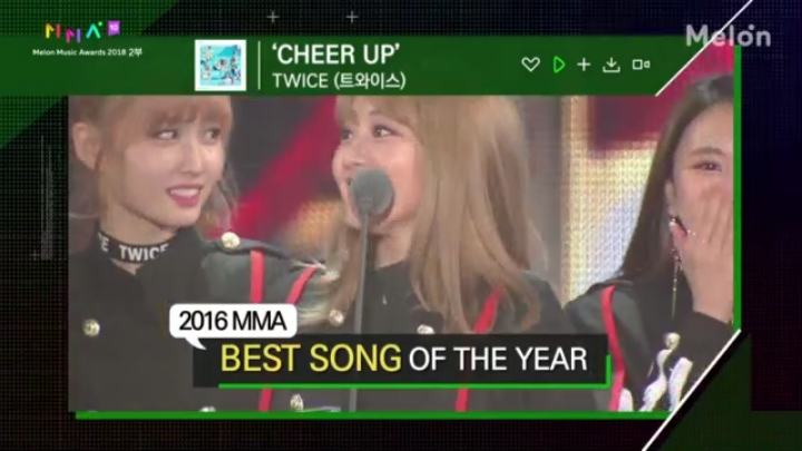 멜론 10주년 가장 사랑받은 노래 TOP10 : 트와이스 - Cheer Up! | 인스티즈