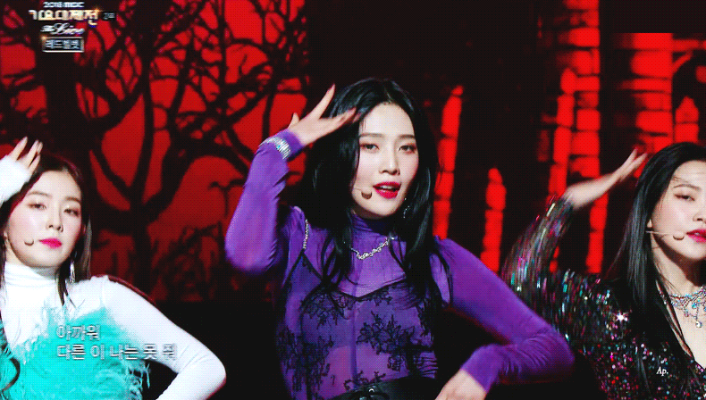 가요대제전 보라 시스루 레드벨벳 조이.jpgif | 인스티즈
