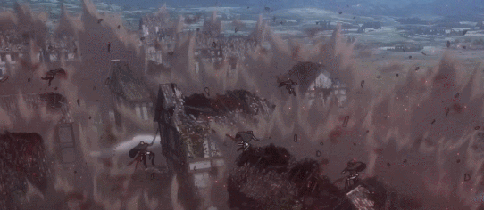 진격의 거인 3기 2쿨 짐승거인 투척씬 and 자살돌격 | 인스티즈