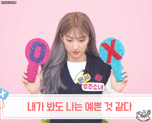 본인이 예쁜거 알고 있는 우주소녀 은서 | 인스티즈