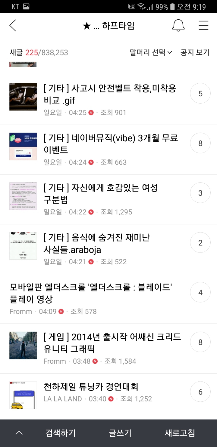 요증 하프타임 게시판 조회수 낮고 인기글이 잘안올라가는 이유 | 인스티즈