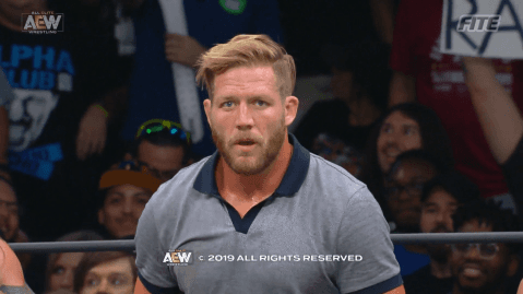 제이크 헤이거(잭 스웨거) AEW 등장.gif | 인스티즈