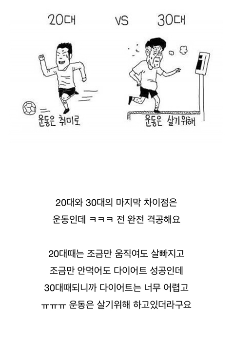 20대와 30대의 생활패턴 차이 | 인스티즈