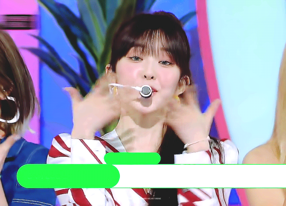 파란렌즈 끼고 뮤직뱅크 엔딩요정 된 레드벨벳 아이린.gif | 인스티즈