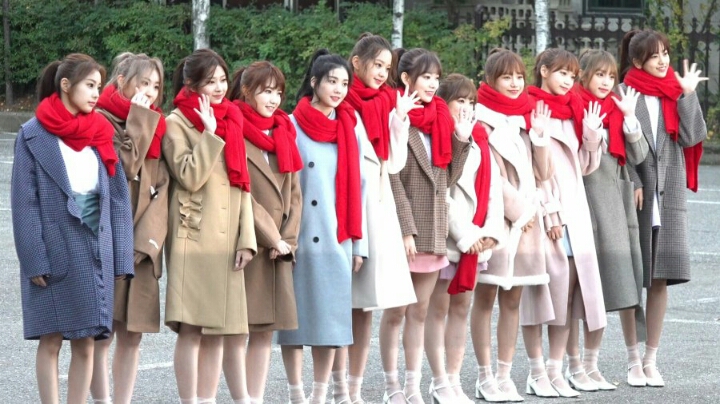 오늘 아이즈원 뮤직뱅크 출근길 단체샷 | 인스티즈