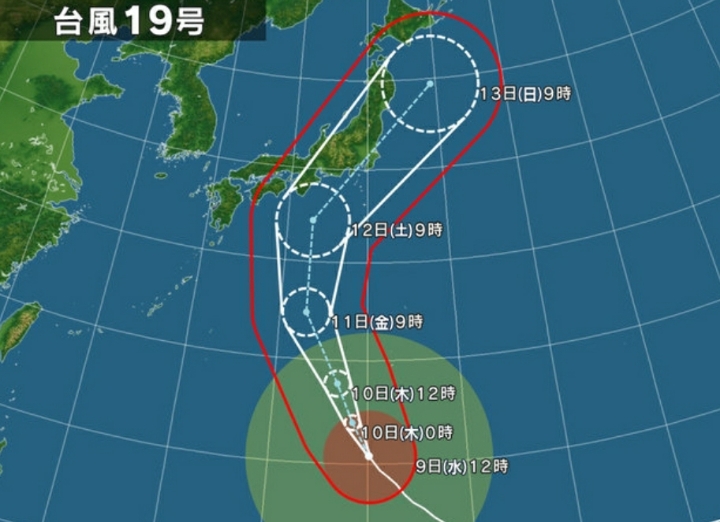 19호 태풍 하기비스가 한국이 아닌 일본에 관통하는 이유.jpg | 인스티즈