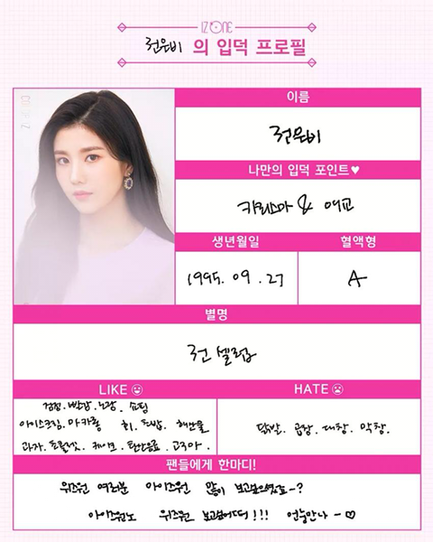 아이즈원) 12인 입덕 프로필~! | 인스티즈