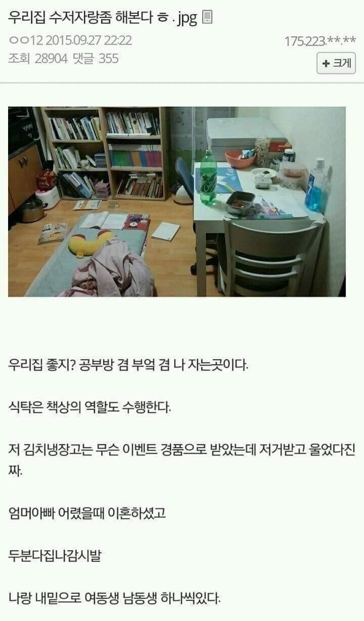집 수저 자랑하는 디씨인.jpg | 인스티즈