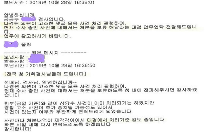 나경원이 네티즌 고발한 사건을 대하는 대검의 자세 | 인스티즈