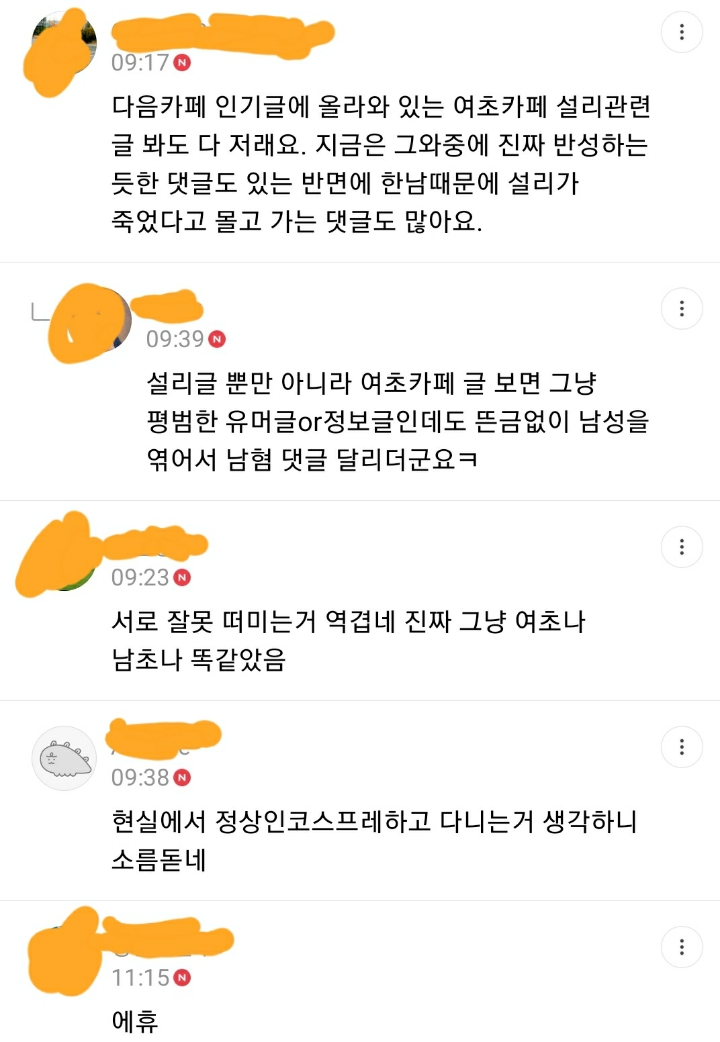 설리 죽음에 여초탓 여자탓 몰아붙이는 인간들 | 인스티즈