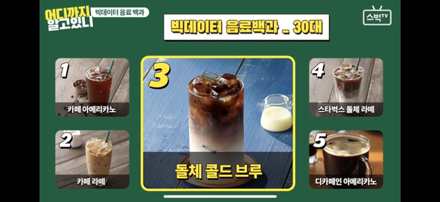 스타벅스 연령별 인기음료 TOP5 | 인스티즈