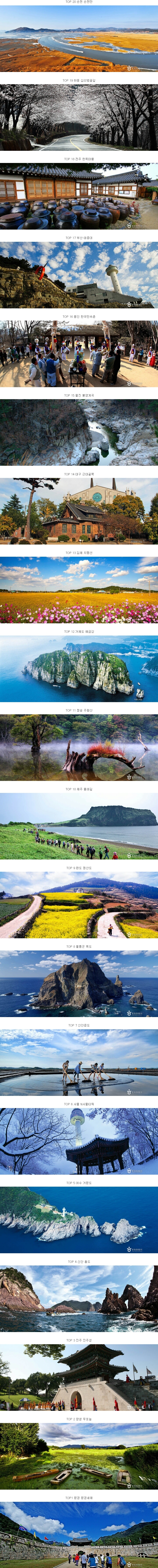 대딩들에게 추천하는 가봐야할 한국 관광지 TOP100 | 인스티즈