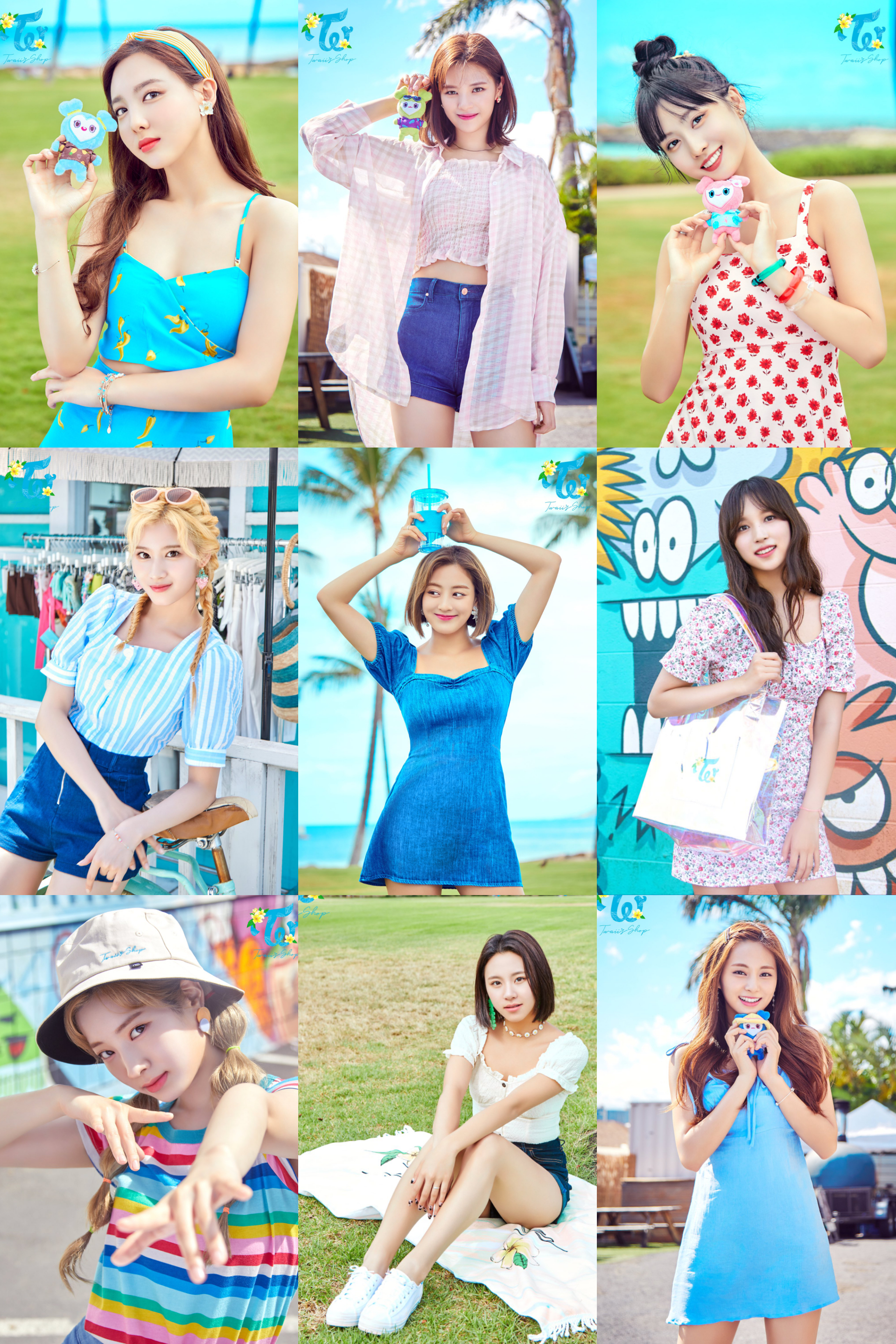 트와이스 팝업스토어 굿즈 광고하는 정모사쯔 + 9분할 | 인스티즈