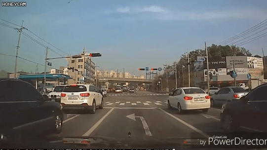 봉변당한 운전자.gif | 인스티즈