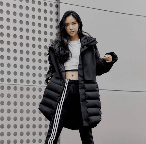 에이핑크 손나은 w 아디다스 패딩.jpg | 인스티즈