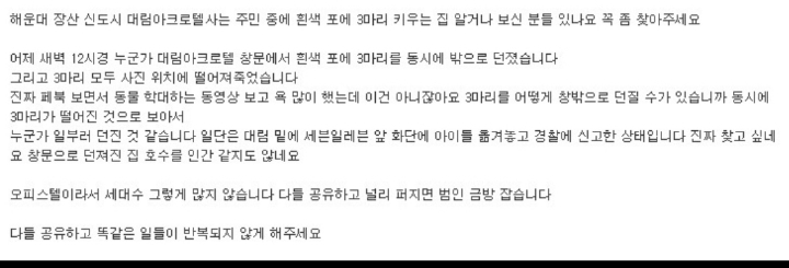 어제자 해운대 미친 동물학대 | 인스티즈