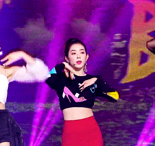 오늘자 인기가요 올백머리 아이린.gif | 인스티즈