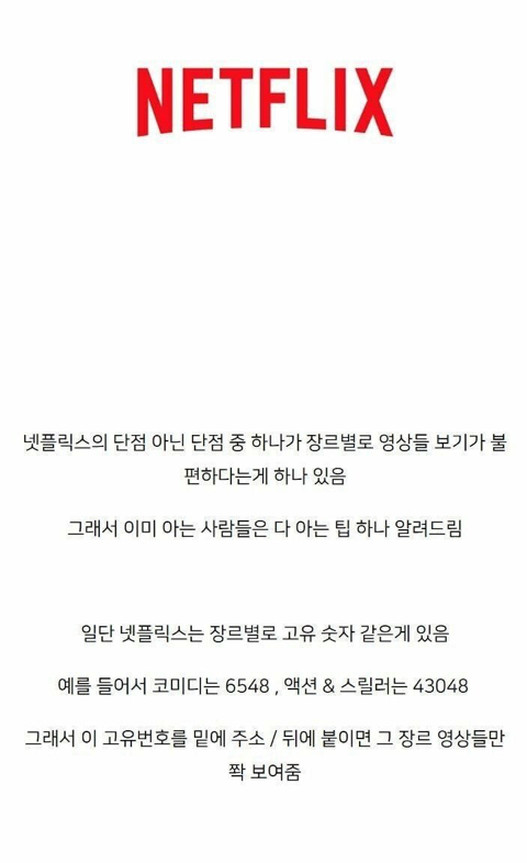 넷플릭스 사용자를 위한 꿀팁 | 인스티즈