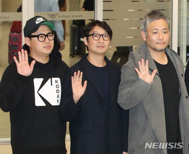 아카데미 4관왕 기생충 주역들 귀국길.jpg | 인스티즈