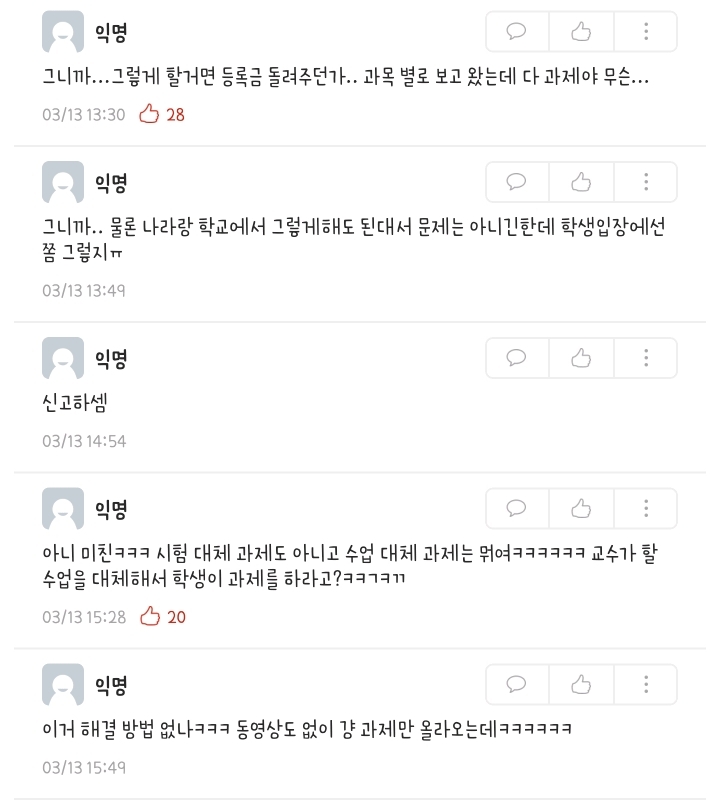 대학 사이버강의의 폐해 | 인스티즈