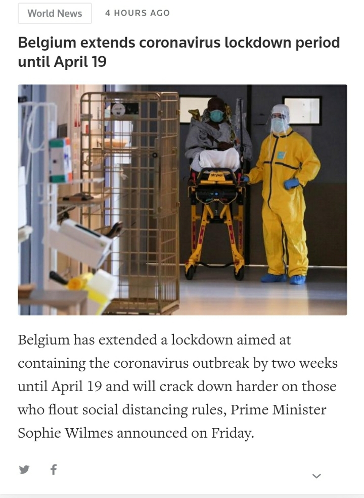벨기에, 전국민 자가봉쇄를 4월 19일까지 연장. 이탈리아 총 사망자 900명 넘김 | 인스티즈