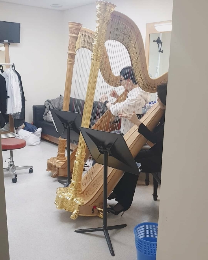 늘 열심히 하지만 하프도 또 어김없이 열심히 준비해서 선보인 유재석(aka. 유케스트라).jpg | 인스티즈