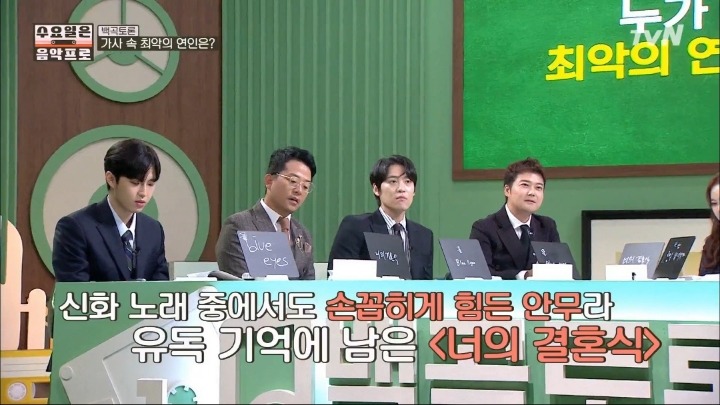 [수요일은음악프로] 너의결혼식 가사에 대해 설득하는 김동완.jpg | 인스티즈