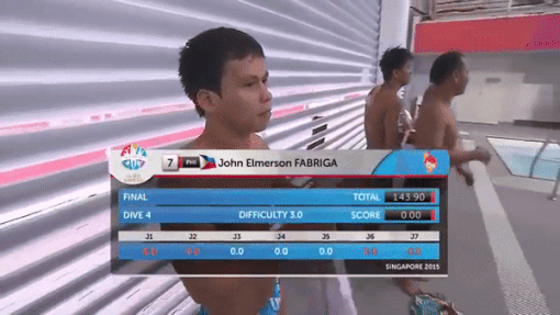 0점을 기록한 다이빙 연기.gif | 인스티즈