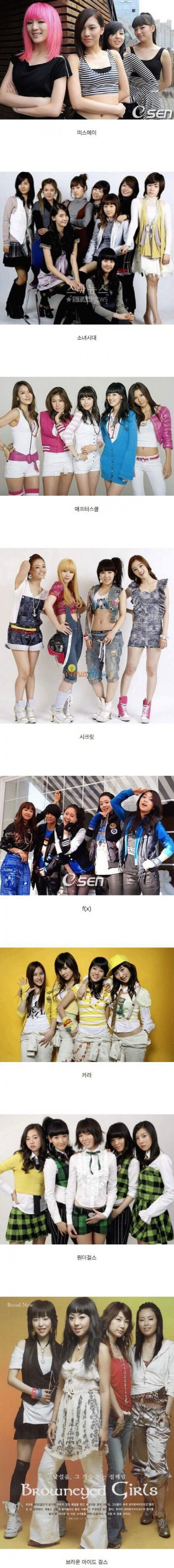 걸그룹들 데뷔초 모음.jpg | 인스티즈