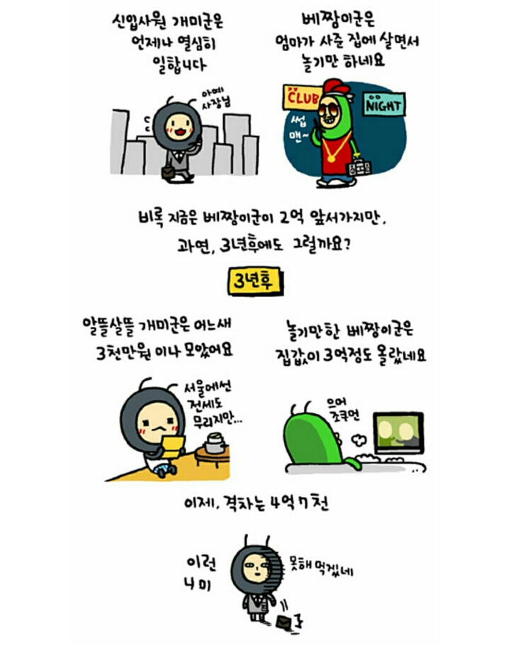 개미와배짱이 이미지