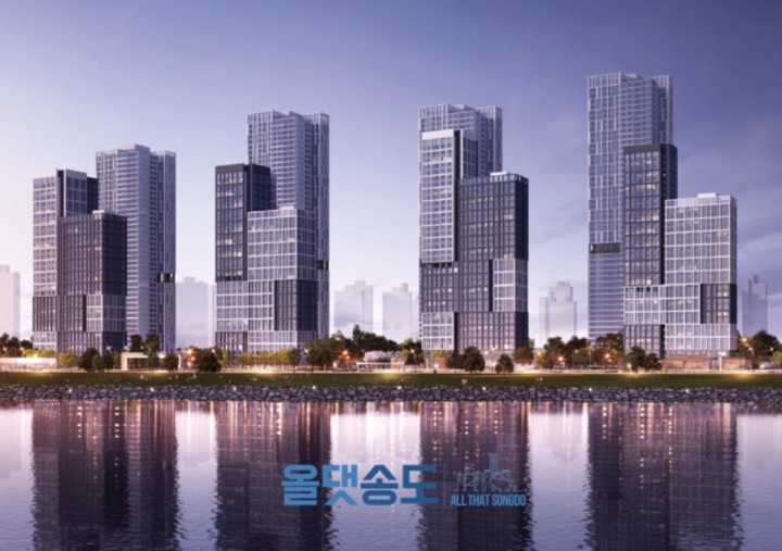 송도 힐스테이트 3차 A14 경관심의 통과 조감도 | 인스티즈