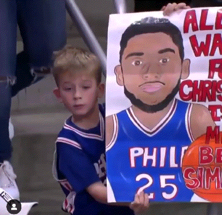 꼬마 팬에게 최고의 크리스마스 선물을 선사한 벤 시몬스.gif | 인스티즈