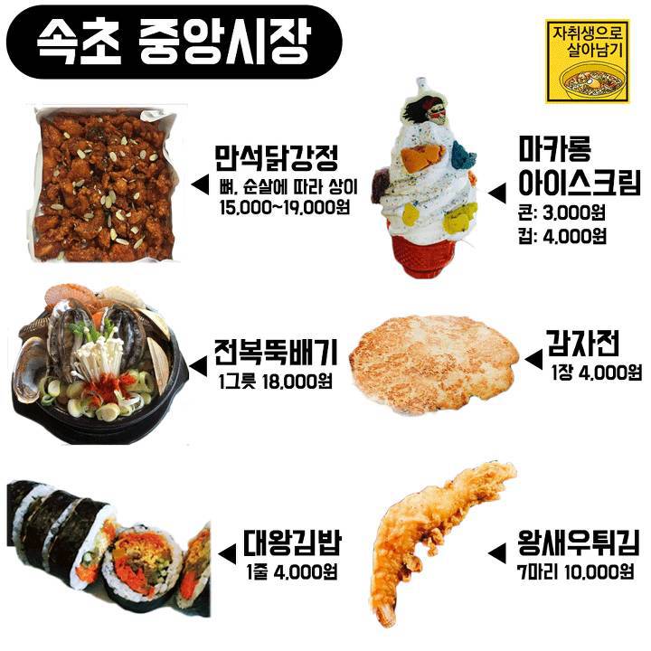 시장별 꼭 먹어야하는 대표메뉴 | 인스티즈