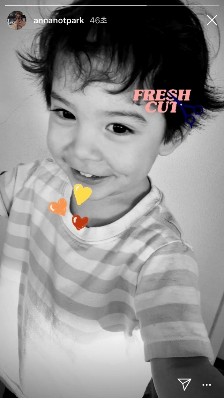 [슈돌] 안나 인스타그램 _ 건후 헤어컷!!했음!!! | 인스티즈