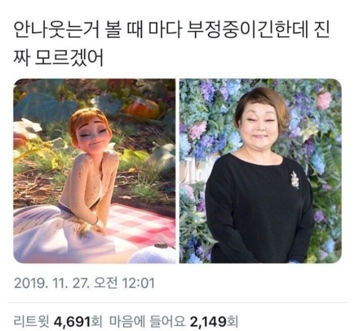 겨울왕국 안나 닮은 한국인 | 인스티즈