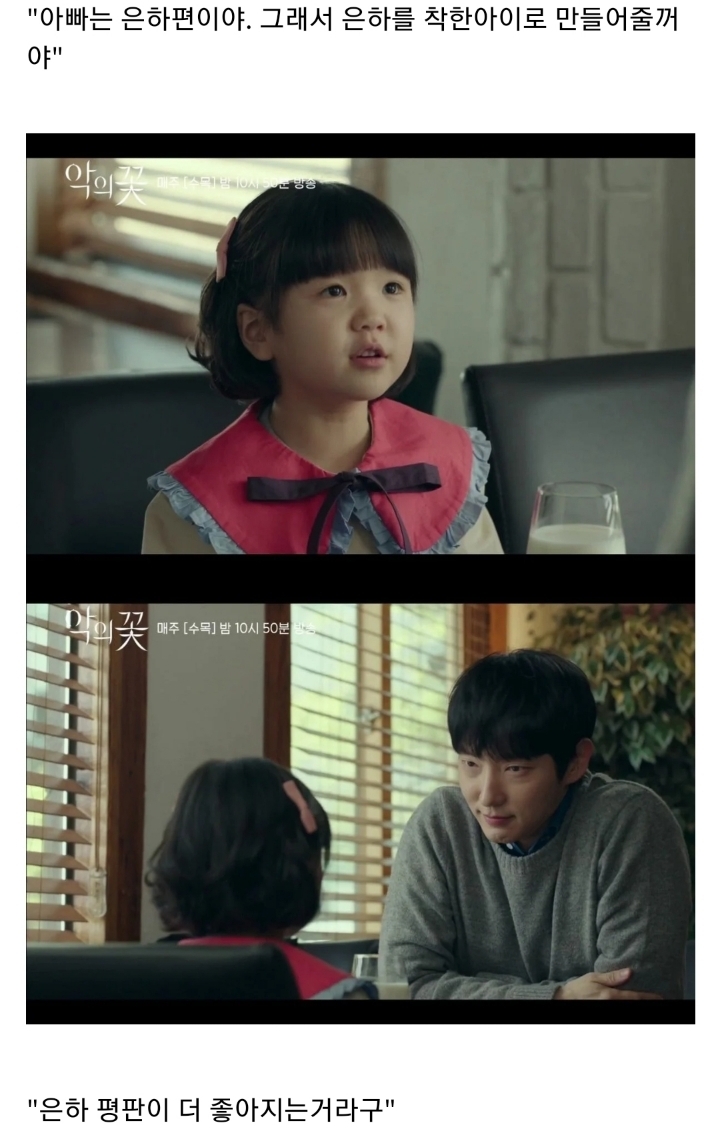 반사회적 인격장애 성향이 있는 아빠가 어린딸을 교육하는 방법 ㄷㄷㄷ(feat.악의꽃).JPG(스압) | 인스티즈