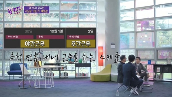 [유퀴즈] 기상청 초단기 예보관의 일과.JPG | 인스티즈