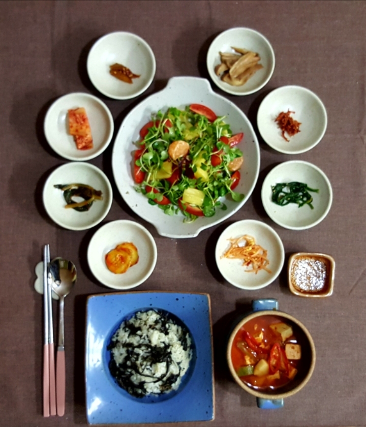 아침밥상 이미지