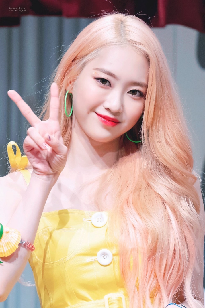 오마이걸 지호 금발vs흑발 | 인스티즈