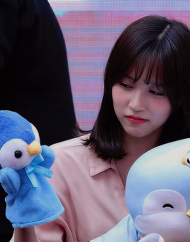 팽귄인형 가지고노는 트와이스 미나 | 인스티즈