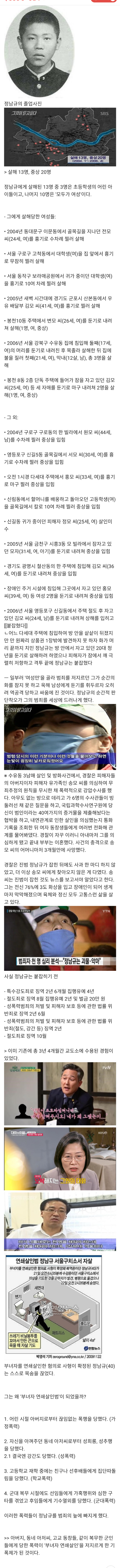 연쇄살인범이 젊은 남자는 노리지 않는 이유 | 인스티즈