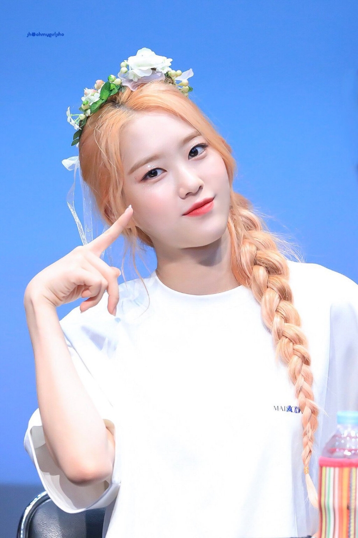 오마이걸 지호 금발vs흑발 | 인스티즈