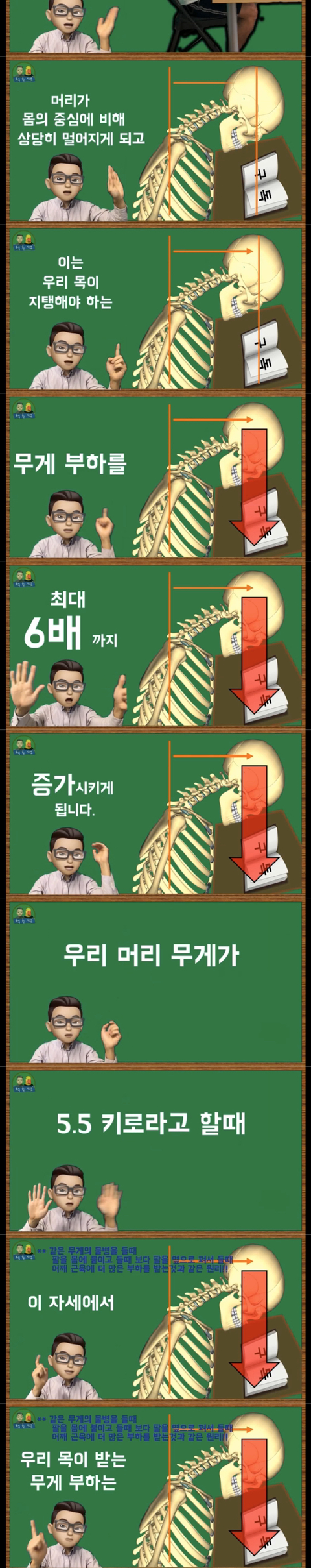 공부할때 고개를 숙이고 하면 안되는 이유. 통증 유발 이유 | 인스티즈