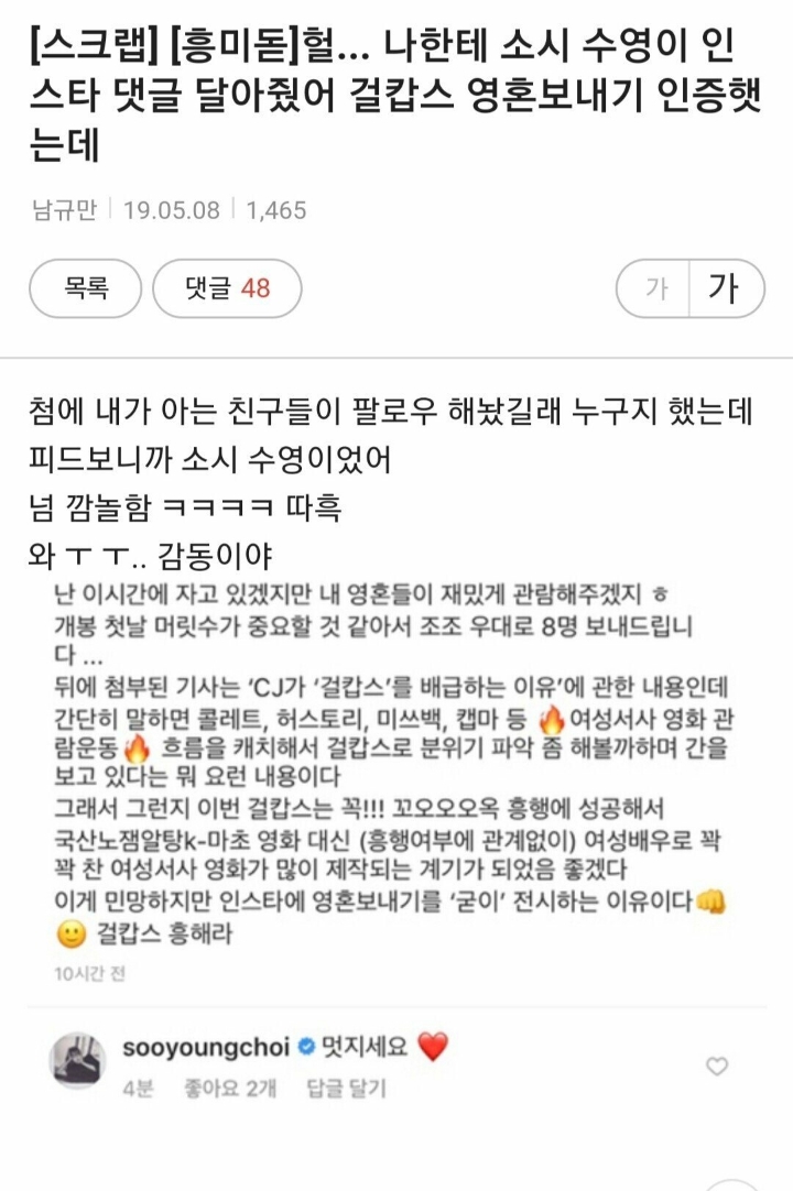 주작이 아니라서 충격적인 소녀시대 수영 근황 | 인스티즈