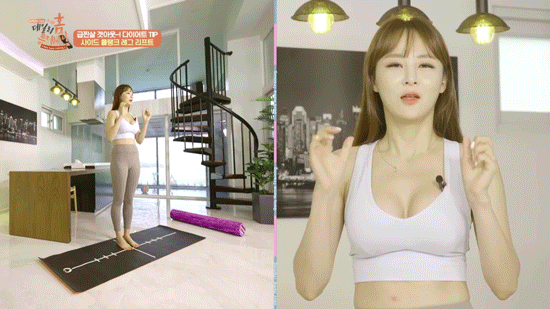 사이드 플랭크 레그 리프트 | 인스티즈